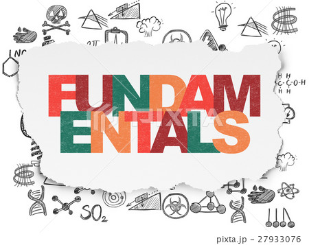 Science concept: Fundamentals on Torn Paper Science concept: Fundamentals on Torn Paper 27933076