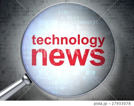 News concept: Technology News with optical glass 27933078