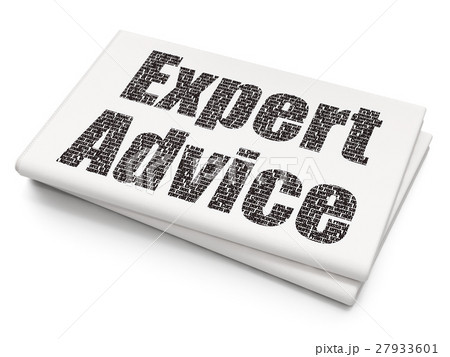 Law concept: Expert Advice on Blank Newspaper Law concept: Expert Advice on Blank Newspaper 27933601