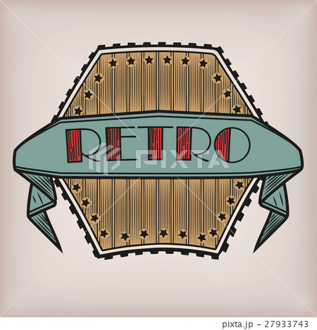 Retro styled vintage old style logo logotype Retro styled vintage old style logo logotype 27933743