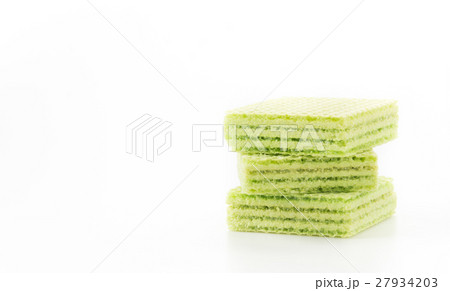 pandanus wafer on white background 27934203