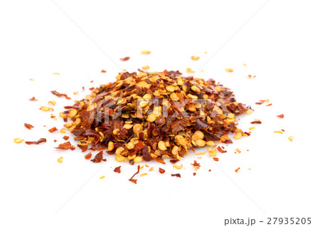 Pile of a crushed red pepper Pile of a crushed red pepper 27935205