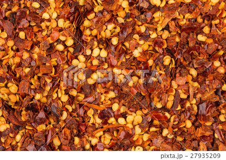 Pile of a crushed red pepper 27935209