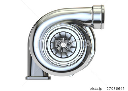 Car turbocharger, 3D rendering 27936645