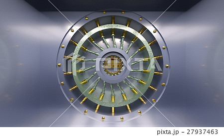 金庫室のイラスト素材