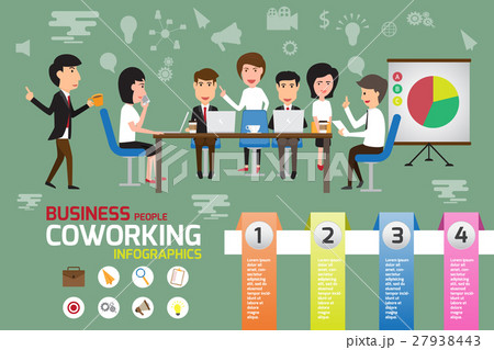 Coworking infographics elements, Coworking infographics elements, 27938443
