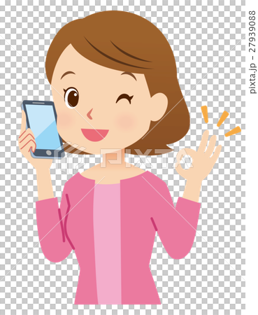 Woman housewife calling phone 27939088