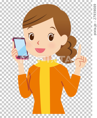 A lady housewife who makes a phone call 27939089