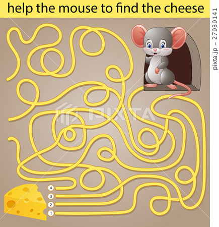 Help the mouse to find the cheese Help the mouse to find the cheese 27939141