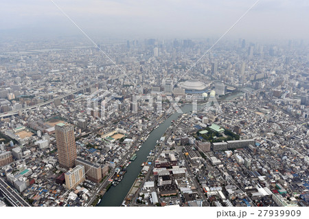 大阪市港区、大正区を空撮 27939909