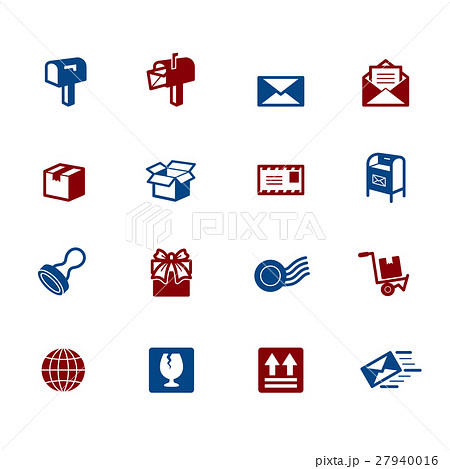 Post element vector silhouette color icons set. 27940016