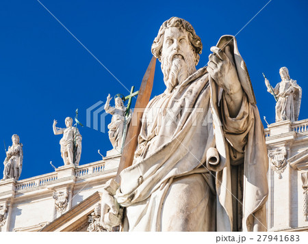 Sculpture of Apostle Paul near St Peter Basilica 27941683