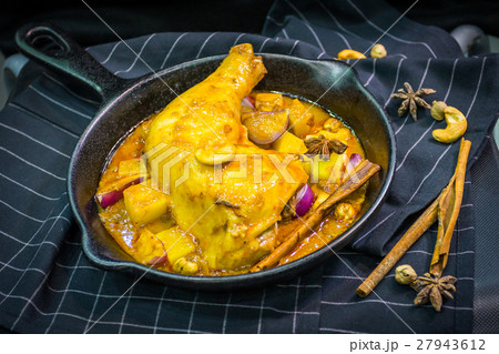 Chicken spicy Muslim curry ready to eat 27943612