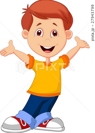 Cute boy cartoon 27943799