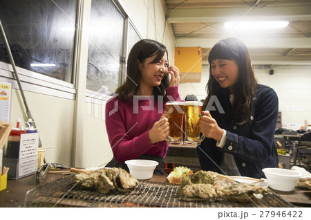 女子旅 宮島観光 かき小屋 女子旅 宮島観光 かき小屋 27946422