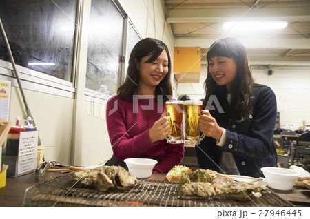 女子旅 宮島観光 かき小屋 女子旅 宮島観光 かき小屋 27946445