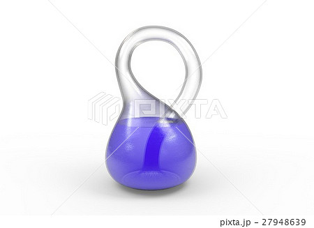 One side mesh klein bottle isolated on a white One side mesh klein bottle isolated on a white 27948639