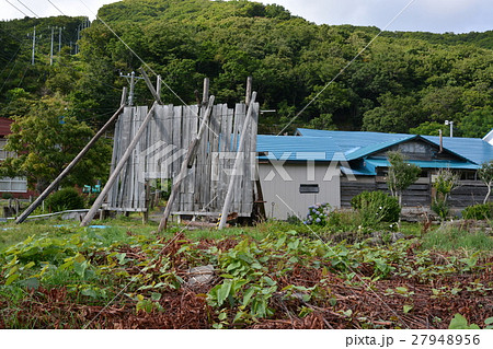 石狩市浜益区濃昼の町並 石狩市浜益区濃昼の町並 27948956