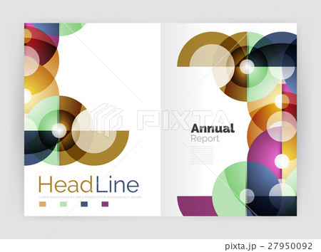 Transparent circle composition on business annual Transparent circle composition on business annual 27950092