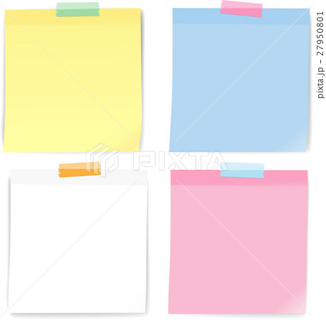 Colorful note paper masking tape, Vector Colorful note paper masking tape, Vector 27950801