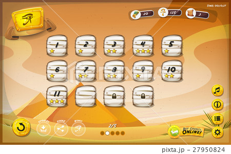 Egyptian Pyramid GUI Design For Tablet Egyptian Pyramid GUI Design For Tablet 27950824