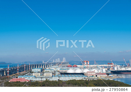 瀬戸大橋 番の州工業団地 瀬戸内海 瀬戸大橋 番の州工業団地 瀬戸内海 27950864