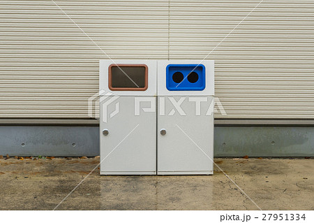 Recycle bin in front of store in Japan Recycle bin in front of store in Japan 27951334