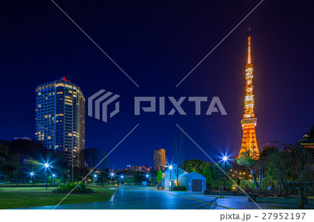 東京 芝公園の夜景 東京 芝公園の夜景 27952197