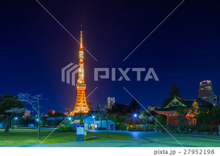 東京　芝公園の夜景 27952198