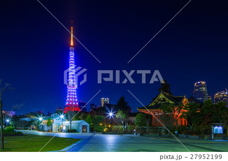 東京 芝公園の夜景 東京 芝公園の夜景 27952199