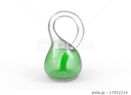 One side mesh klein bottle isolated on a white 27952214