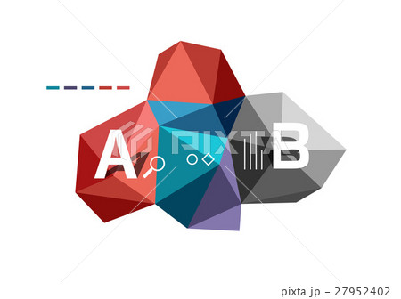 Vector colorful abstract low poly infographic 27952402