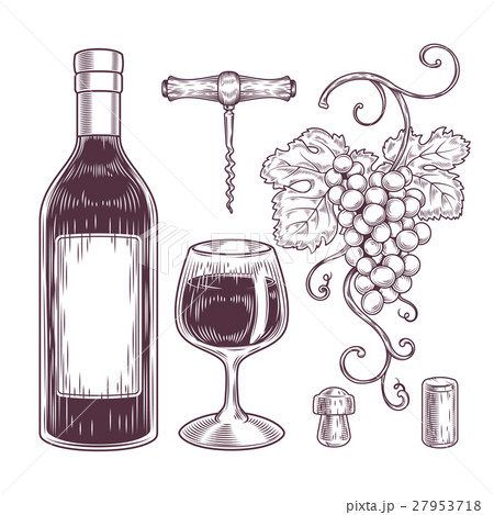Vector collection of wine icons 27953718