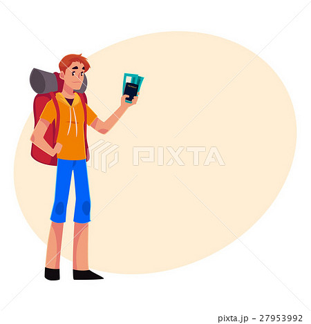 Young traveler, backpacker, hitchhiker holding Young traveler, backpacker, hitchhiker holding 27953992
