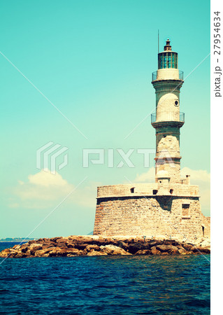 Lighthouse and sea in Chania Crete Lighthouse and sea in Chania Crete 27954634