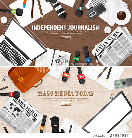 Mass media background in a flat style.Press Mass media background in a flat style.Press 27954957