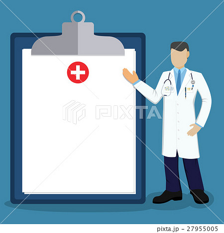 Doctor pointing to the billboard Doctor pointing to the billboard 27955005
