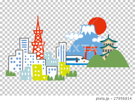 日本　富士山　東京タワー 27956814