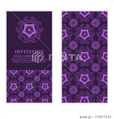 Ethnic greeting card, invitation. Ethnic greeting card, invitation. 27957314