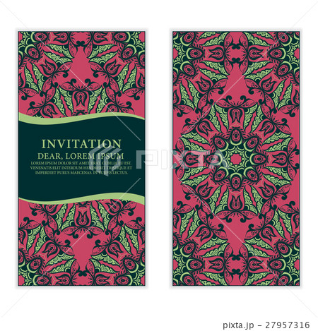 Ethnic greeting card, invitation. Ethnic greeting card, invitation. 27957316