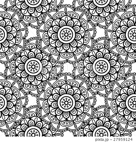 Decorative Pattern For Adult Coloring Bookのイラスト素材