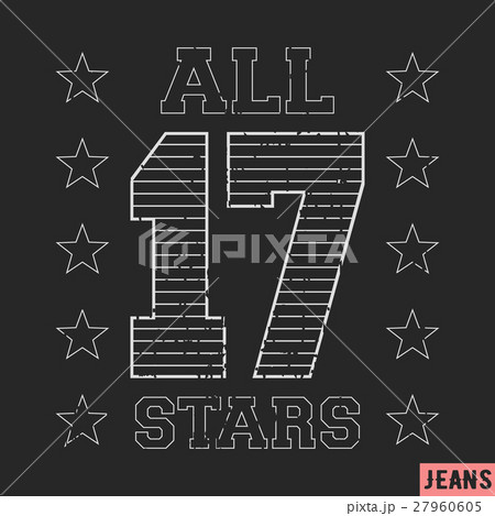 17 all star vintage stamp 27960605