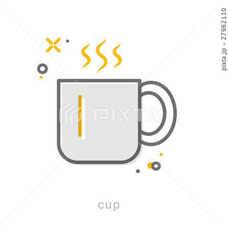Thin line icons, Cup 27962110