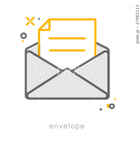 Thin line icons, Envelope 27962113