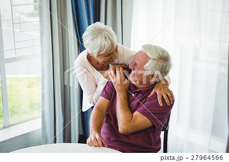 Senior couple hugging each other 27964566