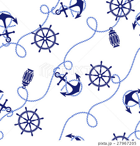 錨と舵輪のパターン 錨と舵輪のパターン 27967205