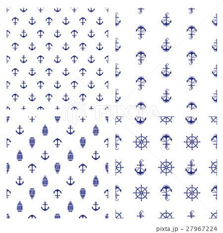 錨と舵輪のパターン 錨と舵輪のパターン 27967224