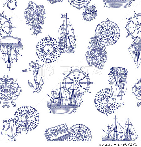帆船のパターン 27967275