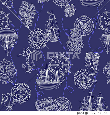 帆船のパターン 27967278