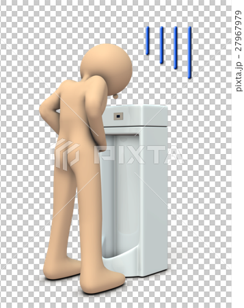 トイレで落胆する後姿の男性 トイレで落胆する後姿の男性 27967979